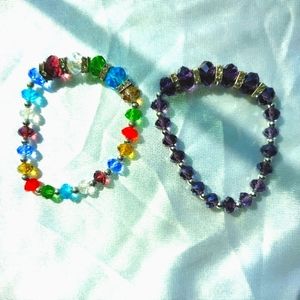 handmade stretch beaded bracelets $12 or 2/$20